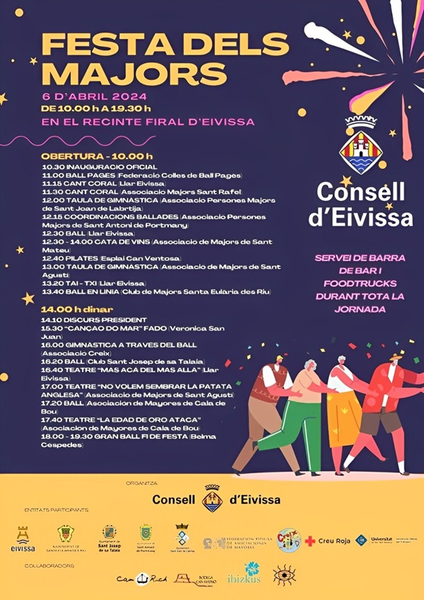 Fiesta de los Mayores II Edición. 2024 Recinto Ferial Ibiza: Actividades
