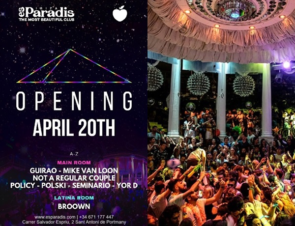 Es Paradis Ibiza 2024. Opening Party