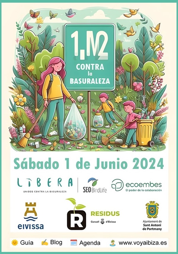 1m2 Contra la Basuraleza 2024, Ibiza, San Antonio