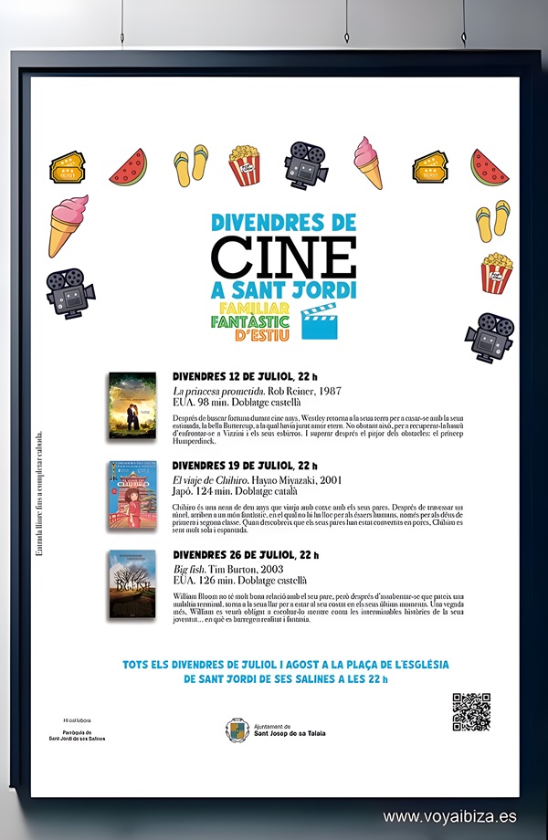 Viernes de Cine Sant Jordi 2024, Sant Josep, Ibiza (Eivissa)
