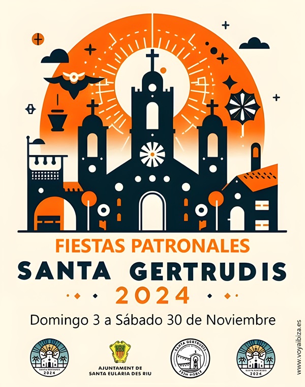 Fiestas Patronales de Santa Gertrudis 2024. Santa Eulalia, Ibiza (Eivissa)