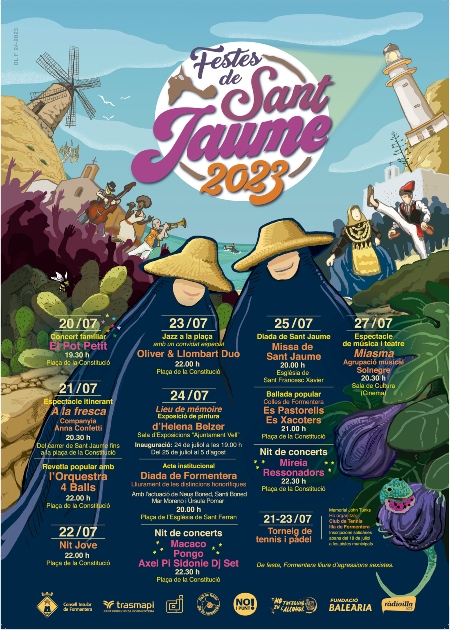 Cartel Festes de Sant Jaume 2023 Formentera