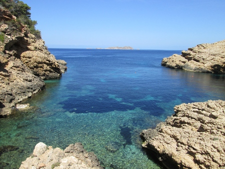 Vista desde la zona de Cala Molí, Sant Josep, Ibiza