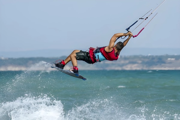 Practicando KiteSurf