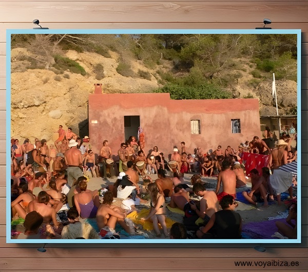 Noche de los tambores en Benirrás. Sant Joan de Labritja, Ibiza (Eivissa)