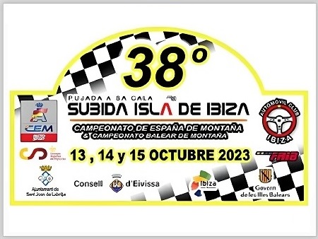 38º SUBIDA ISLA DE IBIZA (Pujada a Sa Cala): 13-14-15 Octubre 2023