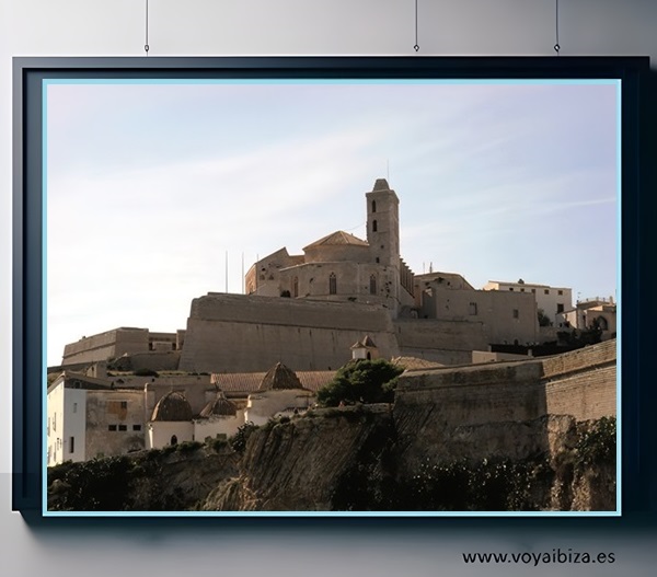 Vista de la Catedral de Ibiza